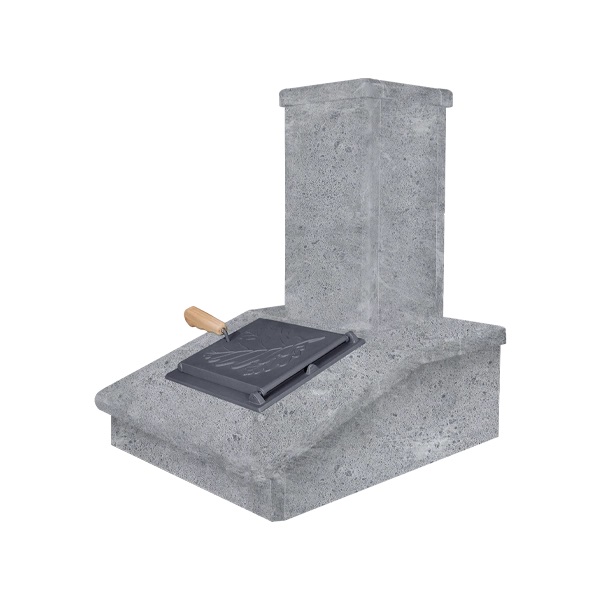 Облицовка на трубу для печей ГРОМ 40  ПРЕЗИДЕНТ ТАЛЬКОХЛОРИТ (150*540)  (2 яруса) под шибер