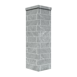 Облицовка на трубу для печей АВАНГАРД 25  КЛАССИКА КИРПИЧ ТАЛЬКОХЛОРИТ (115*790)  (3 яруса) под ш