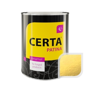 Эмаль термостойкая CERTA патина золото  80 мл