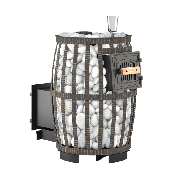 Печь-каменка  чугунная ЛЕГЕНДА РУССКИЙ ПАР КОВКА 18 дверца 271 (8 - 20 м.куб)