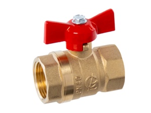 Кран шаровой DN-20 СТАНДАРТ 230 ЛАТУНЬ бабочка ВхВ ГАЛЛОП