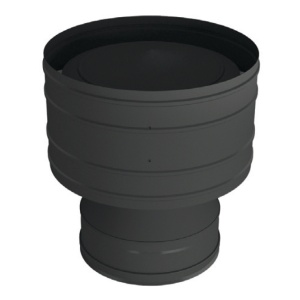 Оголовок d = 150/250 мм с дефлектором (Н+Н)  ВУЛКАН (RAL черный) АКЦИЯ 22%