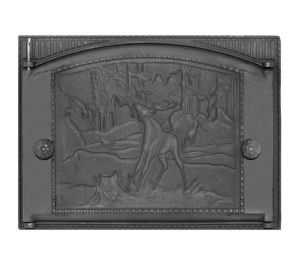 Дверца каминная ДК-2Б ПРИРОДА крашеная RLK 335  (ПР: 375 х 300 мм) ЛИТКОМ