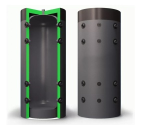 Теплоаккумулятор ТА LAVORO ECO CLASSIC 3000 литров утепленный  (d = 1508 мм, h = 2399 мм)