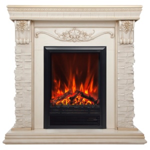 Портал Patricia STD/EUG WT белый дуб с патиной (WT-619G) для электроочага стандартного/Eugene *