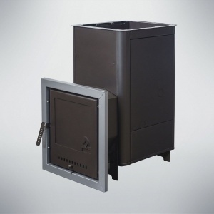 Печь-каменка ПАЛЕНИЦА дверца универсальная СТАЛЬ/СТЕКЛО (12 - 24 м.куб)