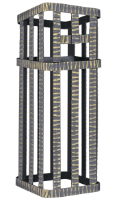 Сетка для камней ГЕФЕСТ 40/45 (300 х 300 х 1000 мм)  под шибер