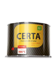 Эмаль термостойкая CERTA терракот 400 мл (+500 С)  (12/30)
