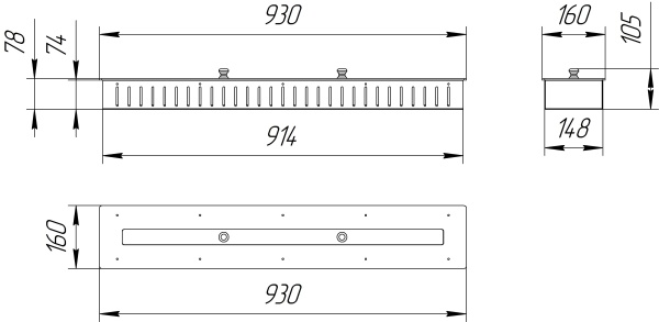 Топливный блок 800