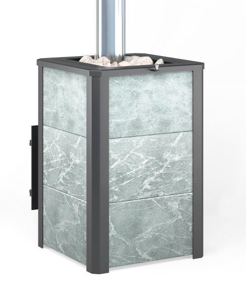 Печь-каменка  чугунная ЛЕГЕНДА 22 дверца 270  ТАЛЬКОХЛОРИТ (12 - 24 м.куб)