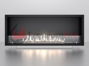 Биокамин Flagman 1300 black АРОМА встраиваемый, настенный