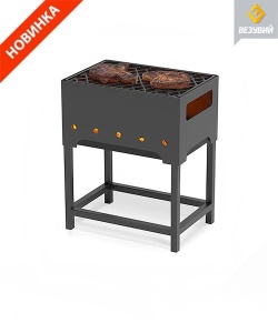 Мангал ВЕЗУВИЙ ТУРИСТ 1 с решеткой чугунной для мангала 