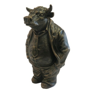 Статуэтка ХДИ-2.039  БЫК-БОСС патина (ГБ: 95х 75 х 150 мм) ЛИТКОМ