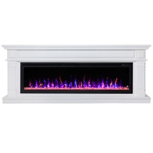 Портал Islandia 42/S белый дуб для электроочага Saphir 42/Beverly 1000/Safita 42