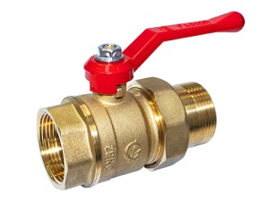 Кран шаровой DN-32 СТАНДАРТ 222 АМЕРИКАНКА ЛАТУНЬ с накидной гайкой ГАЛЛОП