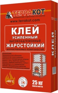 Клей ТЕРРАКОТ усиленный жаростойкий  5 кг