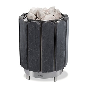 Электрокаменка ПРЕМЬЕРА - 15 кВт СЕРПЕНТИНИТ БАРХАТ (12 - 18 м.куб.) 380В напольная без пульта