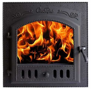 Дверца каминная СИБИРЬ (545 х 545 мм), чугун