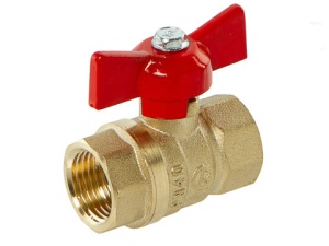 Кран шаровой DN-15 СТАНДАРТ 230 ЛАТУНЬ бабочка ВхВ ГАЛЛОП