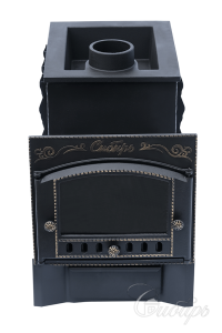 Печь-каменка СИБИРЬ-40 дверца со стеклом  под Т/О (правый) (545 х 545 мм)