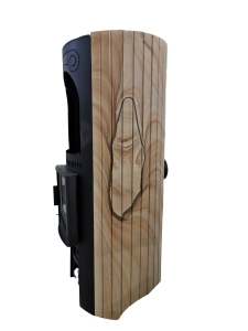 Печь отопительная ЛАДА ПФ в ламелях ОКАМЕНЕВШЕЕ ДЕРЕВО ПЕРЕНЕСЕННЫЙ с вар. поверхностью (150 м.куб.)