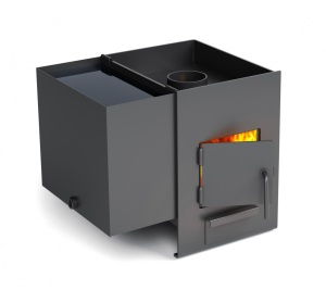 Печь-каменка Двушечка антрацит