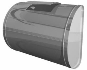 Бак 60 литров для регистра горизонтальный ЕВРО  (1)