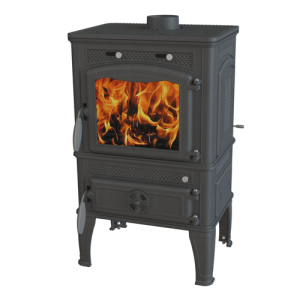 Печь-камин DACHA II чугунная d = 120 мм (12 кВт)