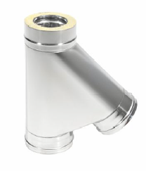 Сэндвич-тройник 45 гр. d = 200/300 мм (Н+Н) ТИС (0,8 ММ) (304 ПРЕМИУМ)