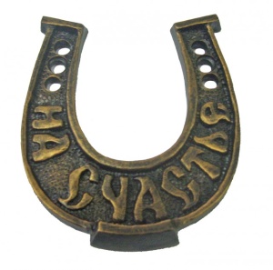 Подкова ХДИ-12.022  НА СЧАСТЬЕ (ГБ: 91 х 78 х 14 мм) ЛИТКОМ