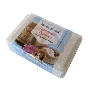 Соляной брикет для бани и сауны, СОЛЬ МЕРТВОГО МОРЯ (16)