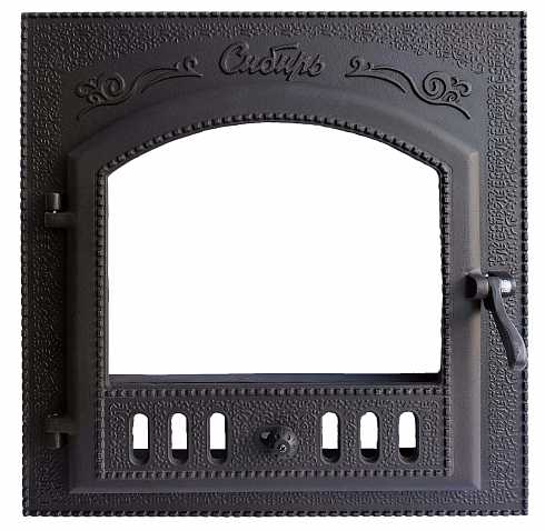 Дверца каминная СИБИРЬ (545 х 545 мм), чугун