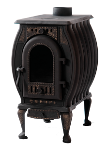 Печь отопительная СИБИРЬ чугунная с варочной поверхностью (120 м.куб.)
